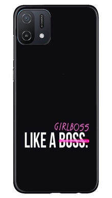 Like a Girl Boss Mobile Back Case for Oppo A16e (Design - 234)