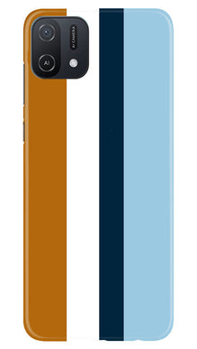 Diffrent Four Color Pattern Mobile Back Case for Oppo A16e (Design - 244)