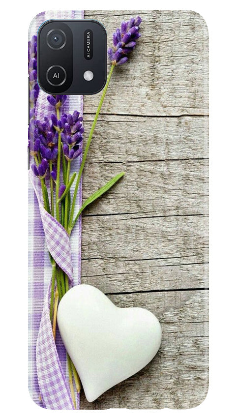 White Heart Case for Oppo A16e (Design No. 260)