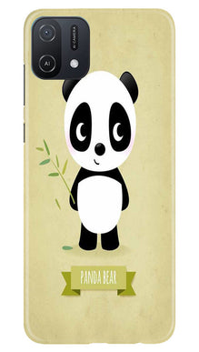 Panda Bear Mobile Back Case for Oppo A16e (Design - 279)