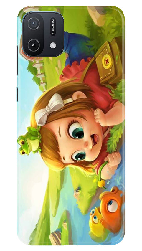 Baby Girl Mobile Back Case for Oppo A16e (Design - 301)