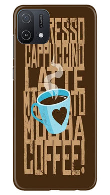 Love Coffee Mobile Back Case for Oppo A16e (Design - 311)