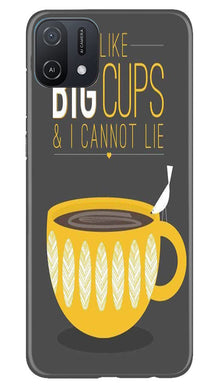 Big Cups Coffee Mobile Back Case for Oppo A16e (Design - 312)