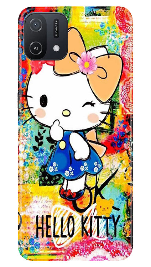 Hello Kitty Mobile Back Case for Oppo A16e (Design - 321)