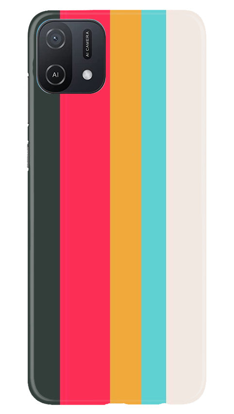 Color Pattern Mobile Back Case for Oppo A16e (Design - 328)