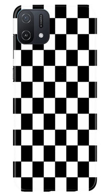 Black White Boxes Mobile Back Case for Oppo A16e (Design - 331)