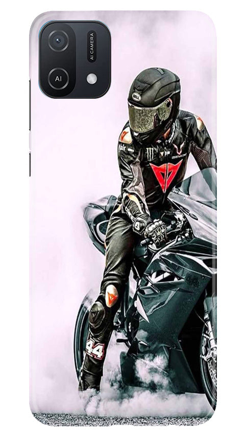 Biker Mobile Back Case for Oppo A16e (Design - 342)