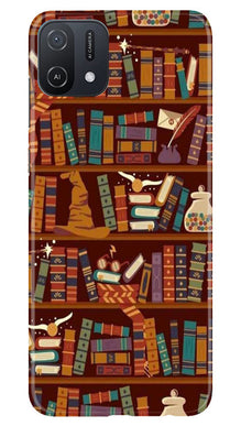 Book Shelf Mobile Back Case for Oppo A16e (Design - 348)