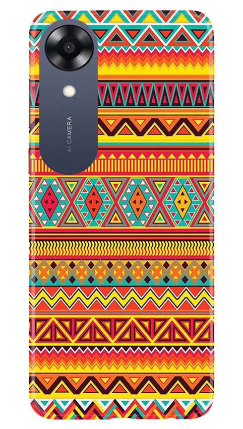 Zigzag line pattern Case for Oppo A17K