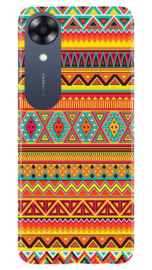 Zigzag line pattern Mobile Back Case for Oppo A17K (Design - 4)
