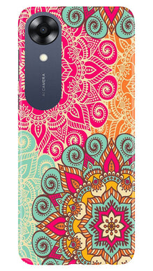 Rangoli art Mobile Back Case for Oppo A17K (Design - 6)