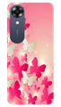 White Pick Butterflies Case for Oppo A17K