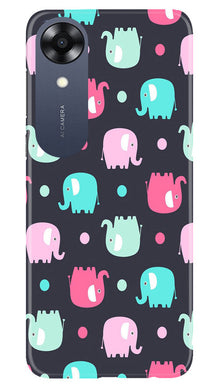 Elephant Baground Mobile Back Case for Oppo A17K (Design - 44)