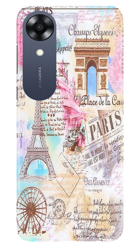 Paris Eiftel Tower Case for Oppo A17K