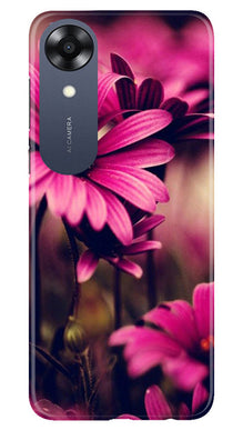 Purple Daisy Mobile Back Case for Oppo A17K (Design - 65)
