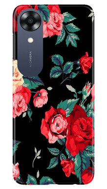 Red Rose2 Mobile Back Case for Oppo A17K (Design - 81)
