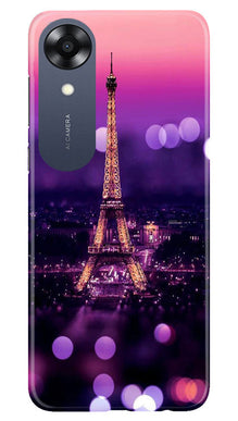 Eiffel Tower Mobile Back Case for Oppo A17K (Design - 86)