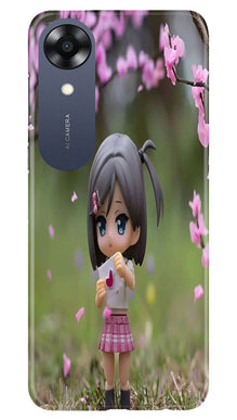 Cute Girl Mobile Back Case for Oppo A17K (Design - 92)