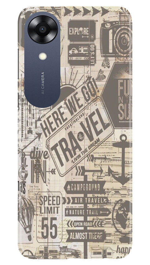 Travel Case for Oppo A17K  (Design - 104)