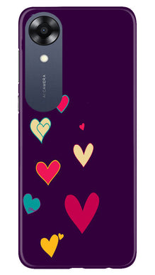 Purple Background Mobile Back Case for Oppo A17K  (Design - 107)