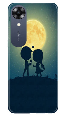 Love Couple Mobile Back Case for Oppo A17K  (Design - 109)