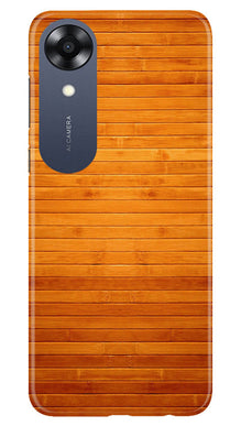 Wooden Look Mobile Back Case for Oppo A17K  (Design - 111)