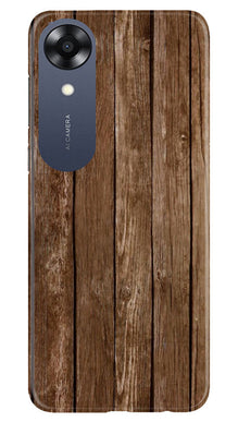 Wooden Look Mobile Back Case for Oppo A17K  (Design - 112)