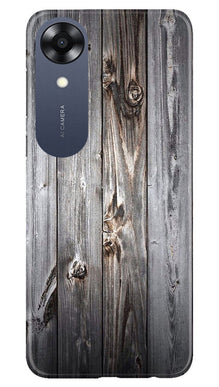 Wooden Look Mobile Back Case for Oppo A17K  (Design - 114)