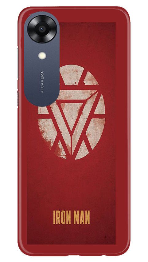 Iron Man Superhero Case for Oppo A17K  (Design - 115)