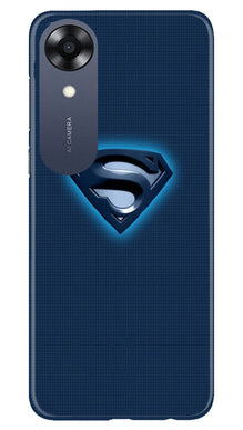 Superman Superhero Mobile Back Case for Oppo A17K  (Design - 117)