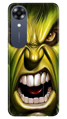 Hulk Superhero Mobile Back Case for Oppo A17K  (Design - 121)
