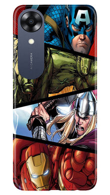 Avengers Superhero Mobile Back Case for Oppo A17K  (Design - 124)