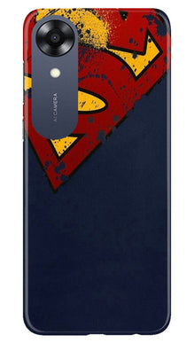 Superman Superhero Mobile Back Case for Oppo A17K  (Design - 125)
