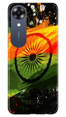 Indian Flag Mobile Back Case for Oppo A17K  (Design - 137)