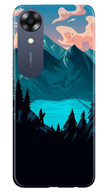 Mountains Mobile Back Case for Oppo A17K (Design - 155)
