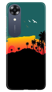 Sky Trees Mobile Back Case for Oppo A17K (Design - 160)
