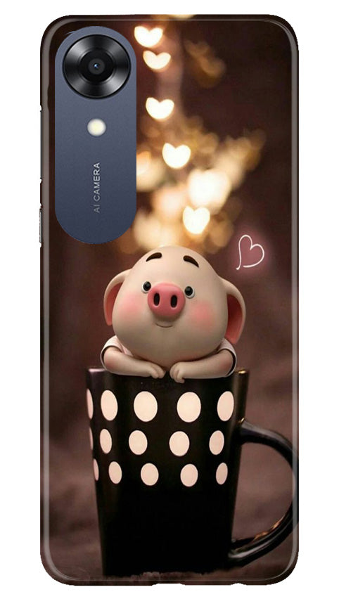 Cute Bunny Case for Oppo A17K (Design No. 182)