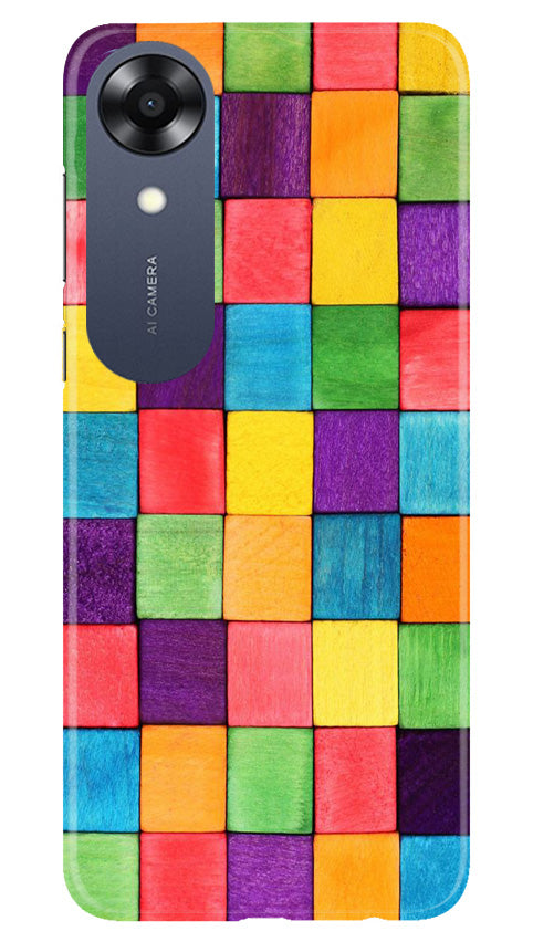 Colorful Square Case for Oppo A17K (Design No. 187)