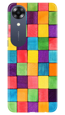 Colorful Square Mobile Back Case for Oppo A17K (Design - 187)