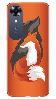 Wolf  Mobile Back Case for Oppo A17K (Design - 193)