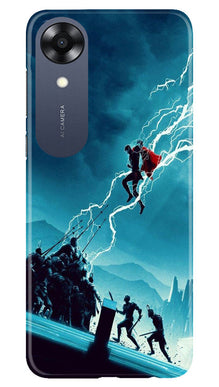 Thor Avengers Mobile Back Case for Oppo A17K (Design - 212)