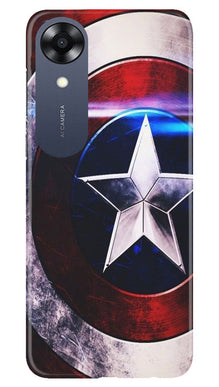 Captain America Shield Mobile Back Case for Oppo A17K (Design - 219)