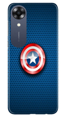 Captain America Shield Mobile Back Case for Oppo A17K (Design - 222)