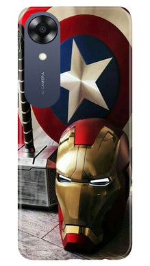 Ironman Captain America Mobile Back Case for Oppo A17K (Design - 223)