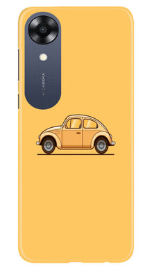 Vintage Car Mobile Back Case for Oppo A17K (Design - 231)