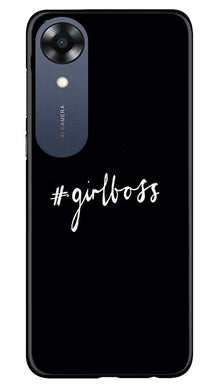 #GirlBoss Mobile Back Case for Oppo A17K (Design - 235)