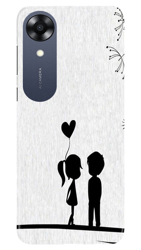Cute Kid Couple Case for Oppo A17K (Design No. 252)