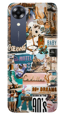 Vintage Design Mobile Back Case for Oppo A17K (Design - 253)