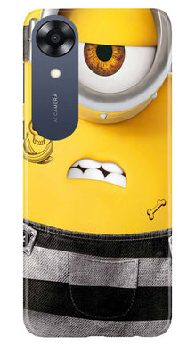 Minion Mobile Back Case for Oppo A17K (Design - 286)