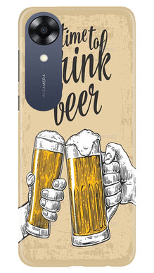 Drink Beer Mobile Back Case for Oppo A17K (Design - 290)